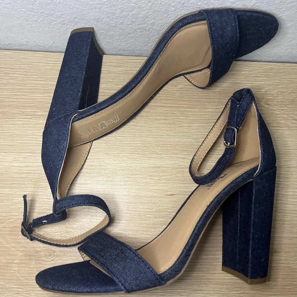 Brash Denim Blue Heels - Picture 10 of 10